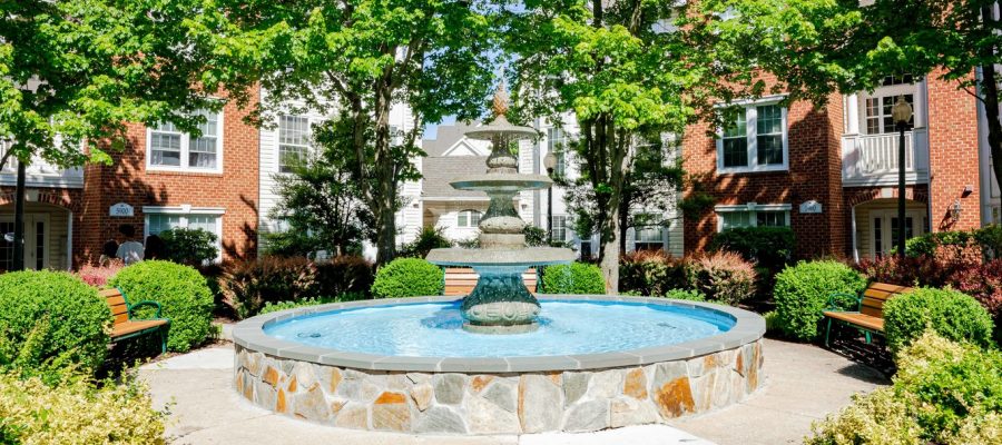 Commercial water fountain